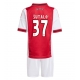 Ajax Josip Sutalo #37 Barnkläder Hemma matchtröja till baby 2025-26 Kortärmad (+ Korta byxor) Billigt